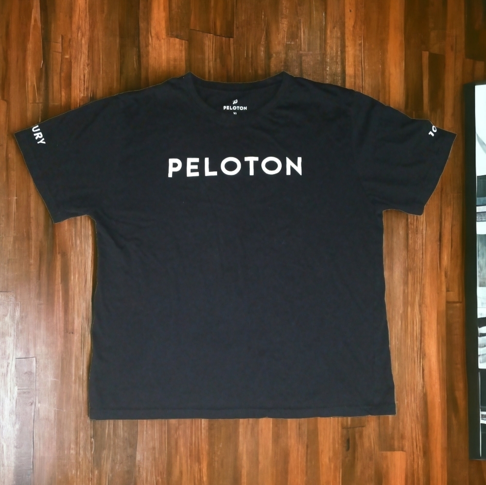Peloton Set Work Out Shirt Size XL And Peloton Khaki Colored Cap Bundle - Picture 2 of 4
